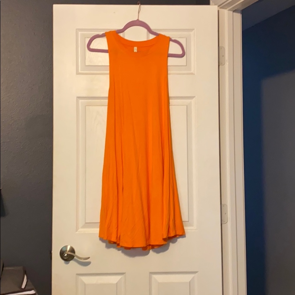 Orange Pocket Dress